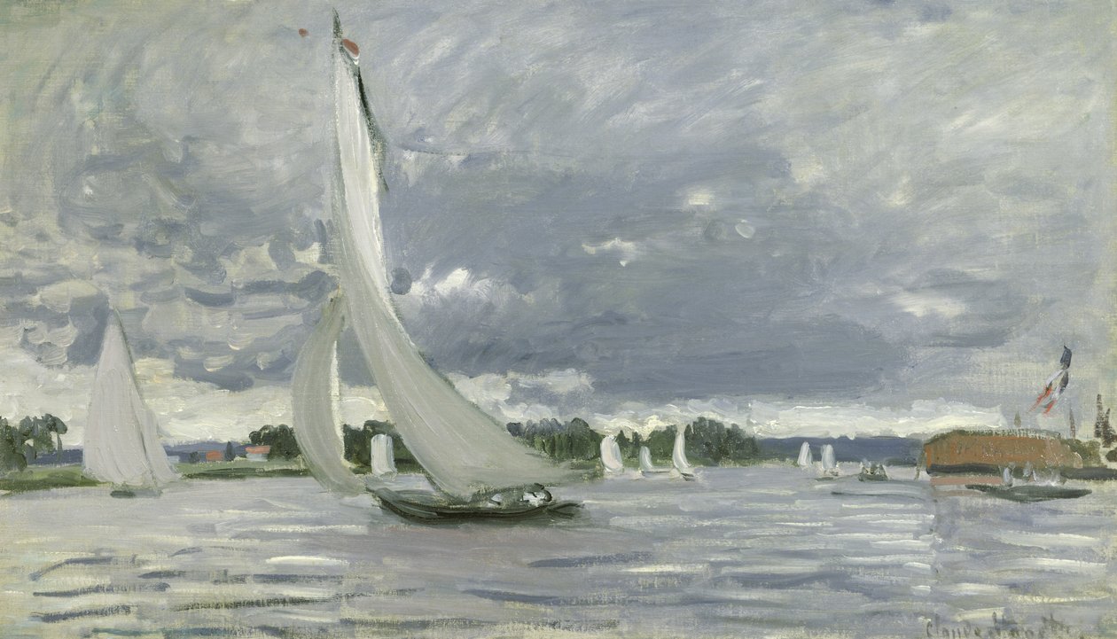 Regata em Argenteuil, 1872 de Claude Monet