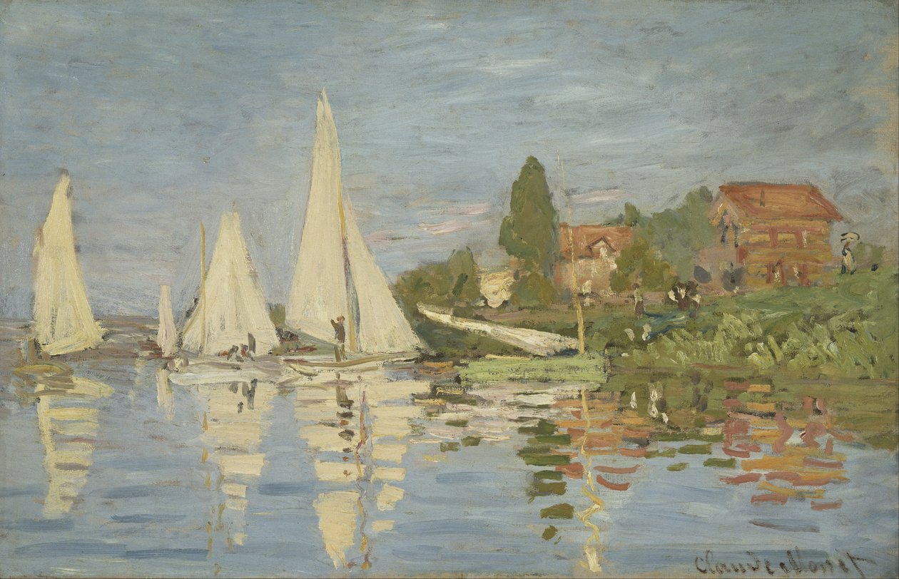 Regatas em Argenteuil de Claude Monet