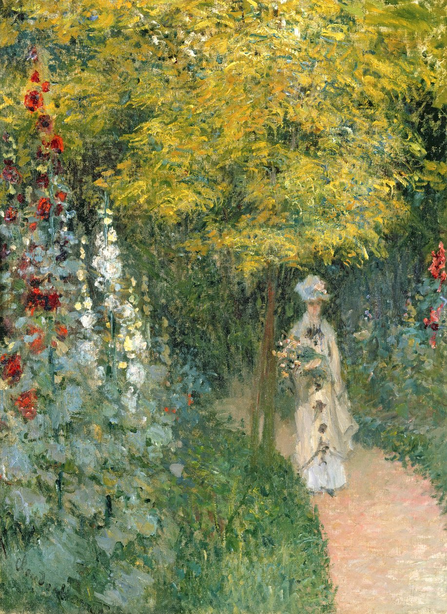 Jardim das Rosas, 1876 de Claude Monet
