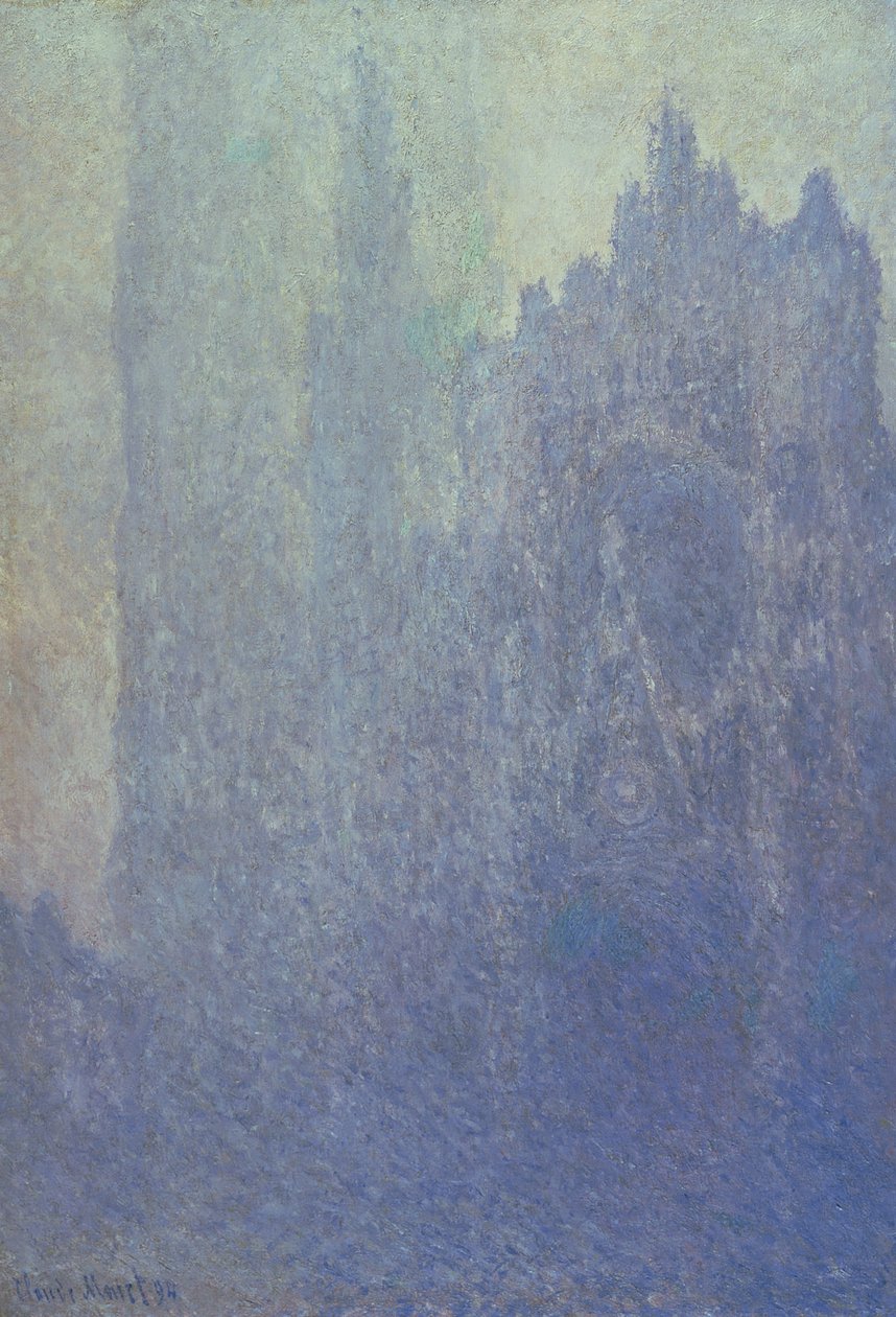Catedral de Rouen, Tempo de nevoeiro, 1894 de Claude Monet