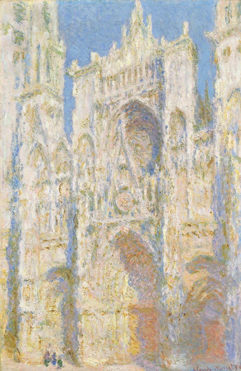 Catedral de Rouen, Fachada Oeste, Luz Solar de Claude Monet