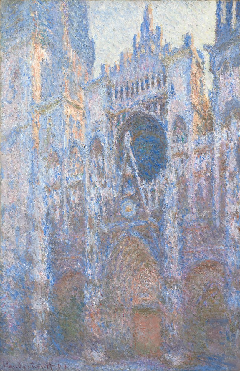 Catedral de Rouen, fachada oeste, 1894 de Claude Monet