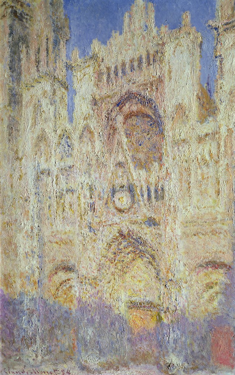 Catedral de Rouen ao pôr do sol, 1894 de Claude Monet