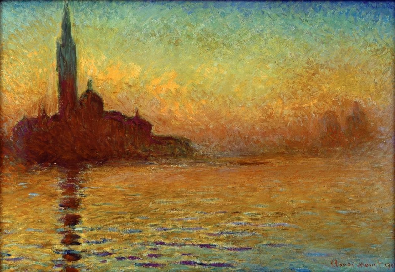 Major de São Jorge ao entardecer de Claude Monet