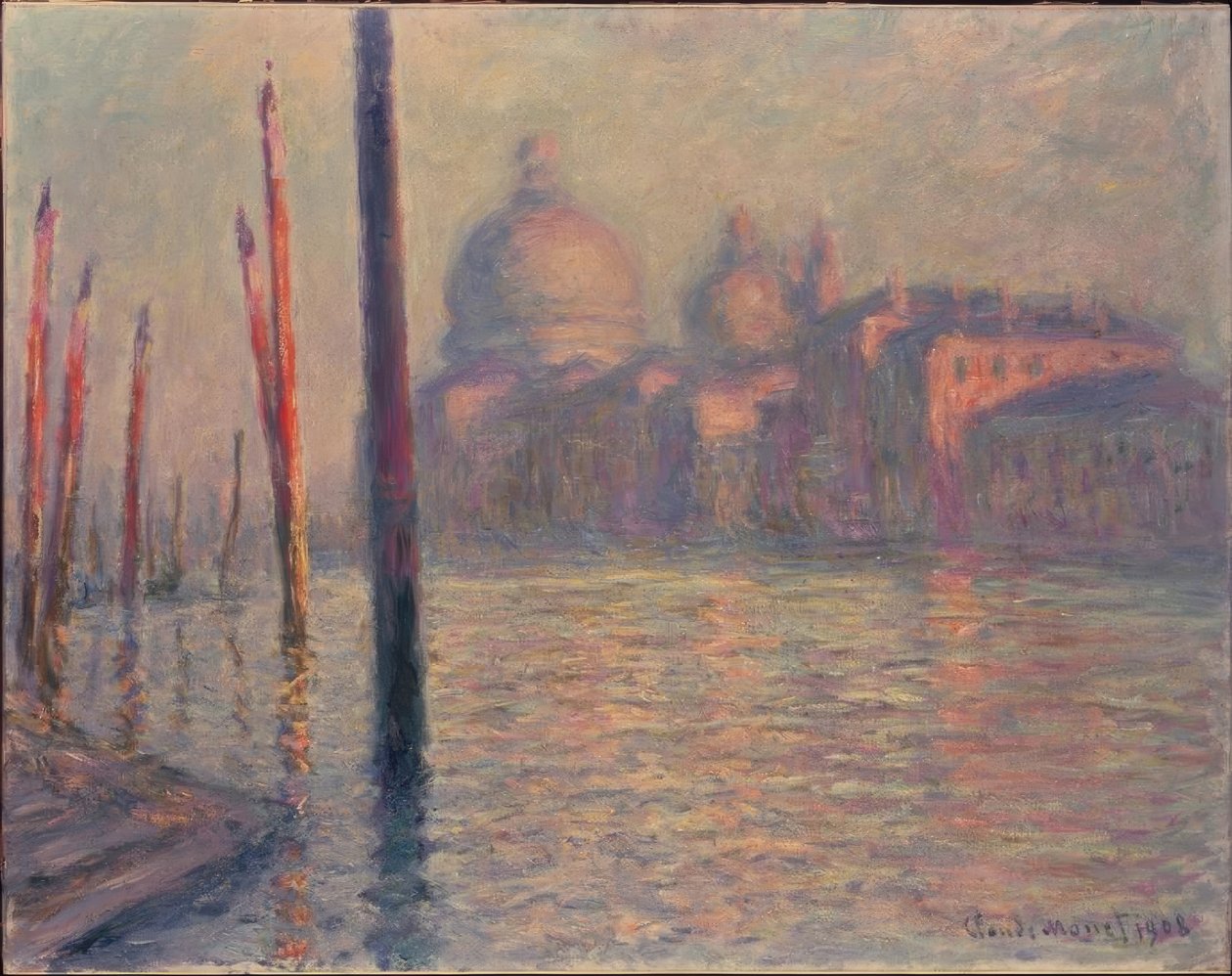 Santa Maria della Salute e o Grande Canal, Venise de Claude Monet