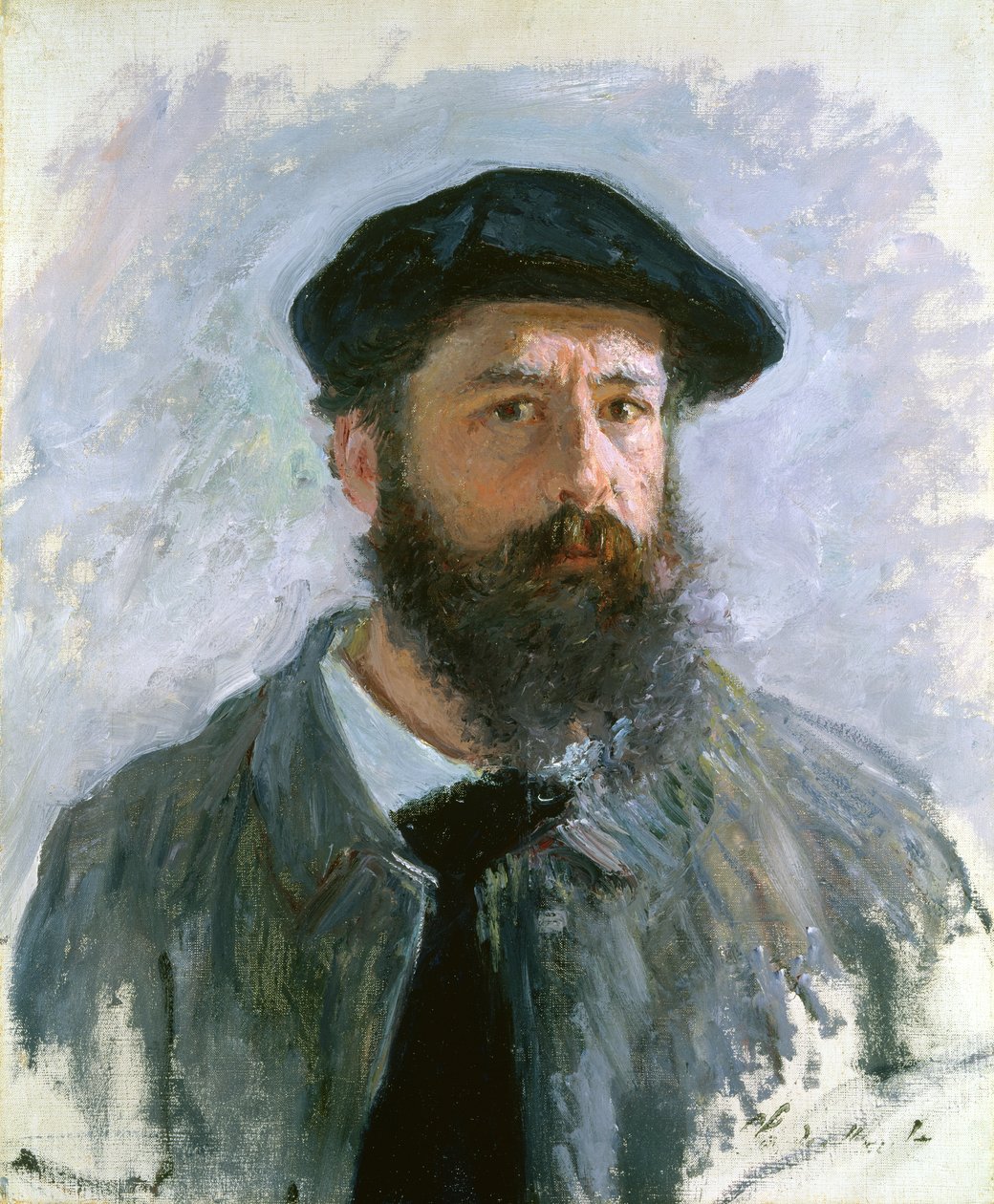 Auto-retrato com uma boina, 1886 de Claude Monet