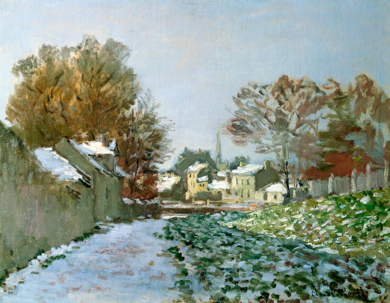 Neve em Argenteuil, 1874 de Claude Monet