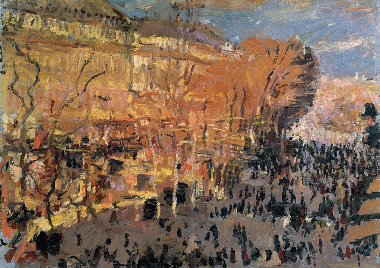 Estudo para &39;O Boulevard des Capucines&39;, 1874 de Claude Monet