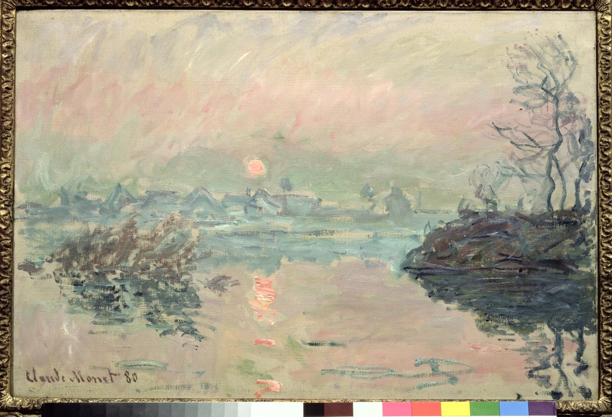 Pôr do sol, 1880 de Claude Monet