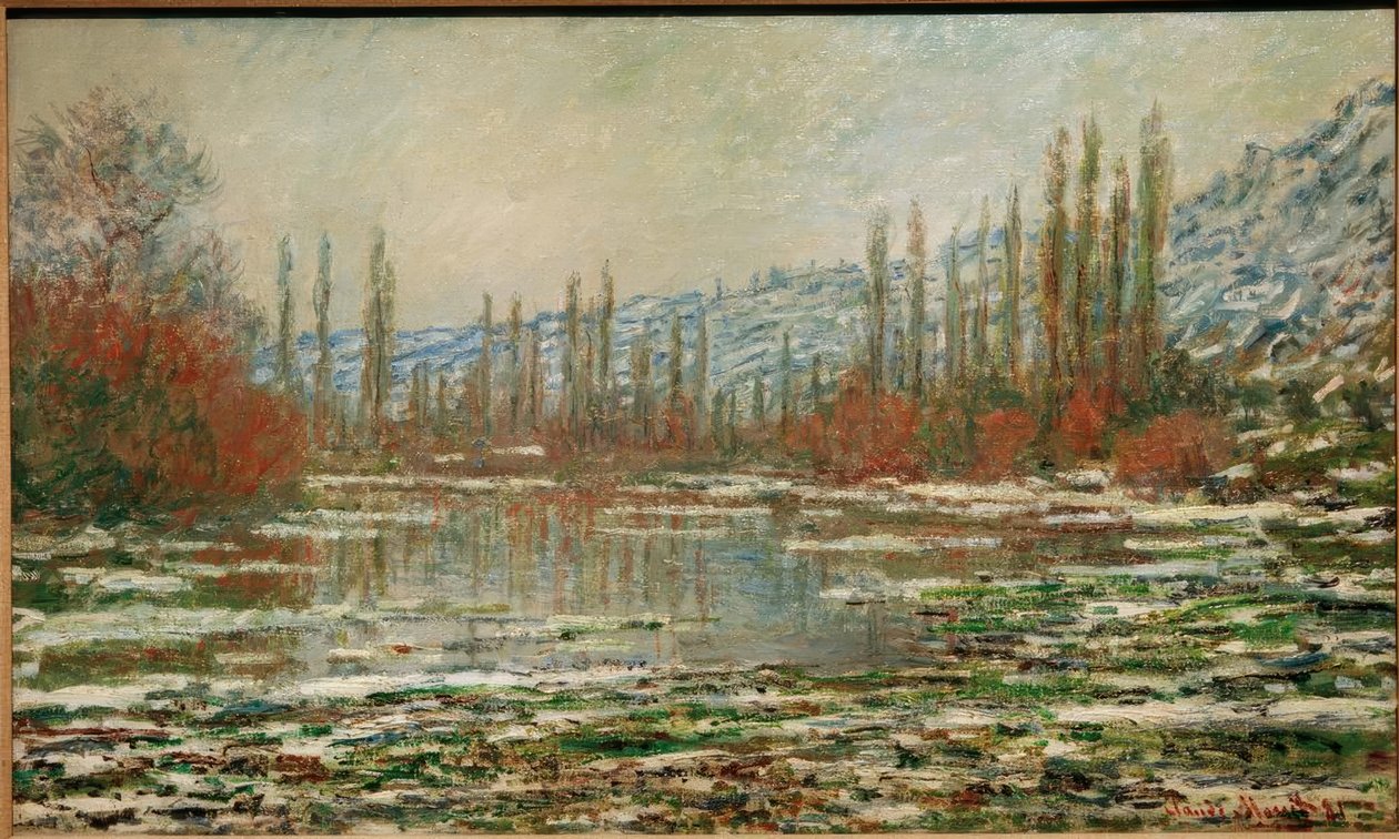 Tempo em corda em Vétheuil de Claude Monet