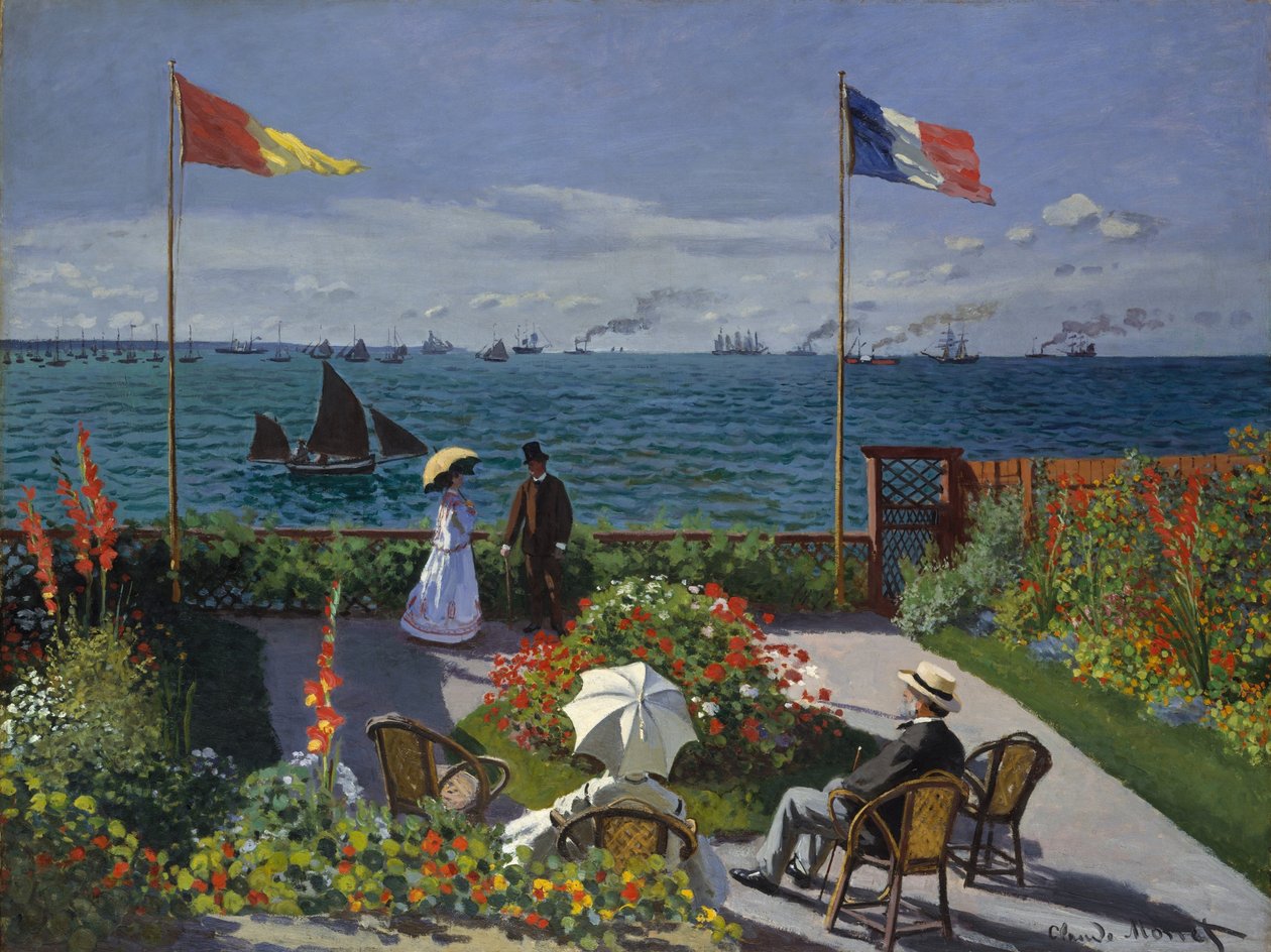 Terraço em Sainte-Adresse de Claude Monet