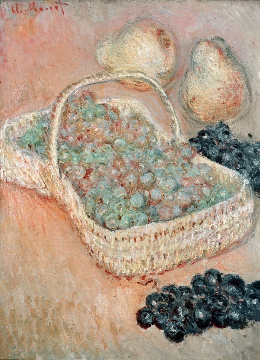 A cesta de uvas, 1884 de Claude Monet