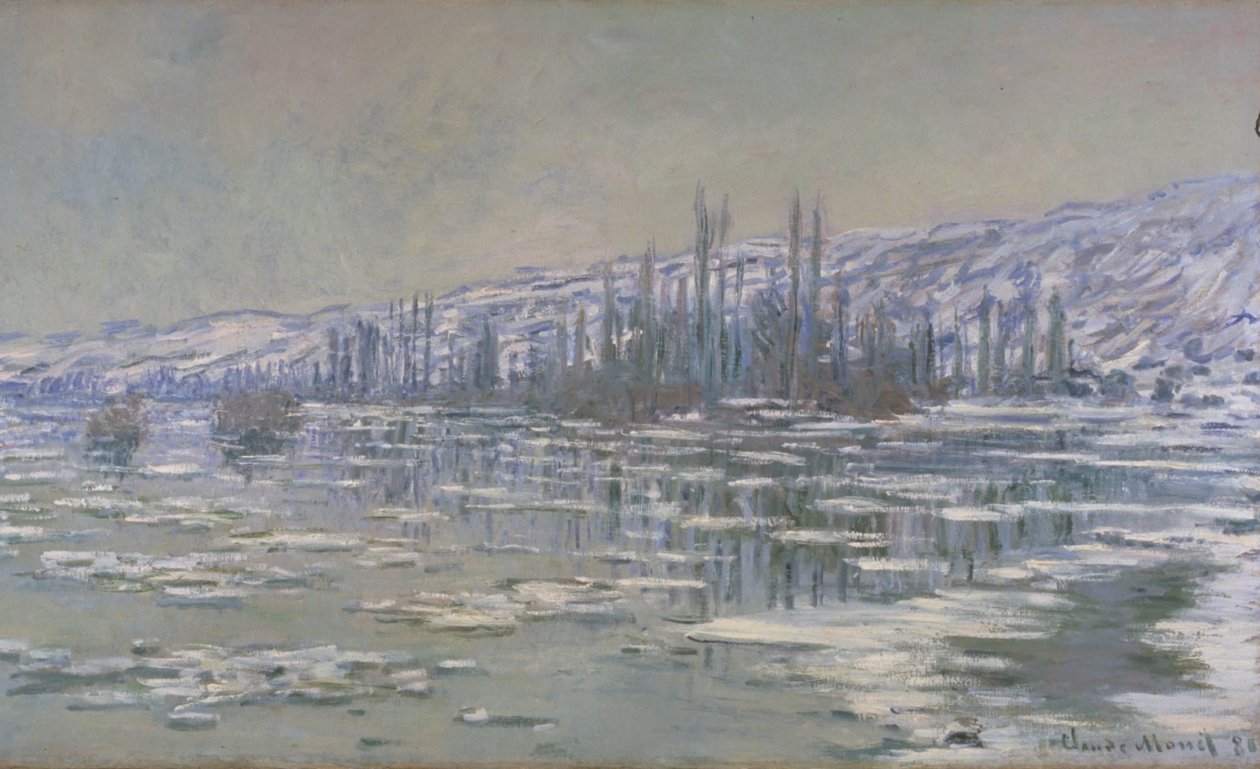 A ruptura do gelo (La Débâcle ou Les Glaçons) de Claude Monet