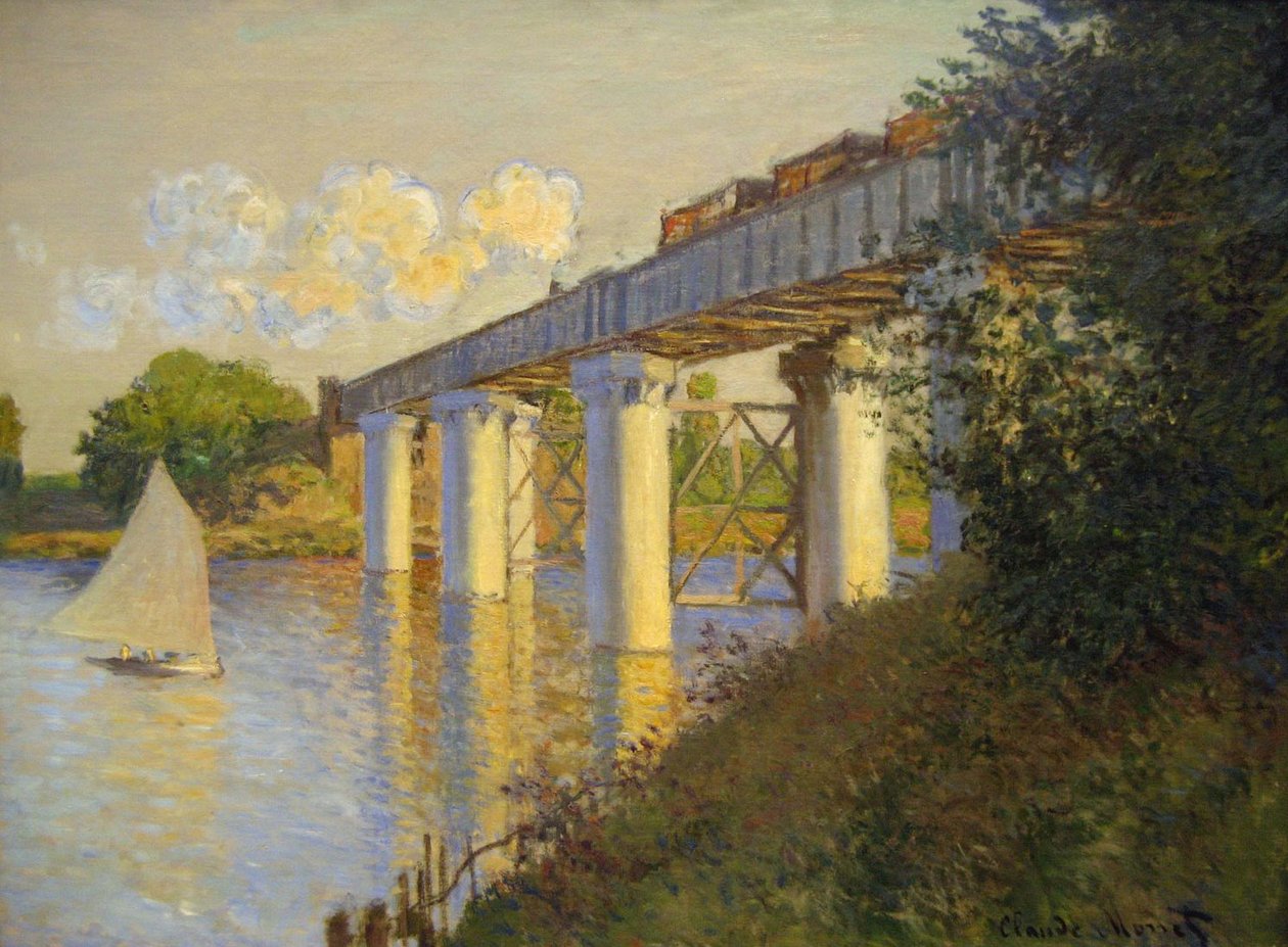 A ponte em argenteuil de Claude Monet