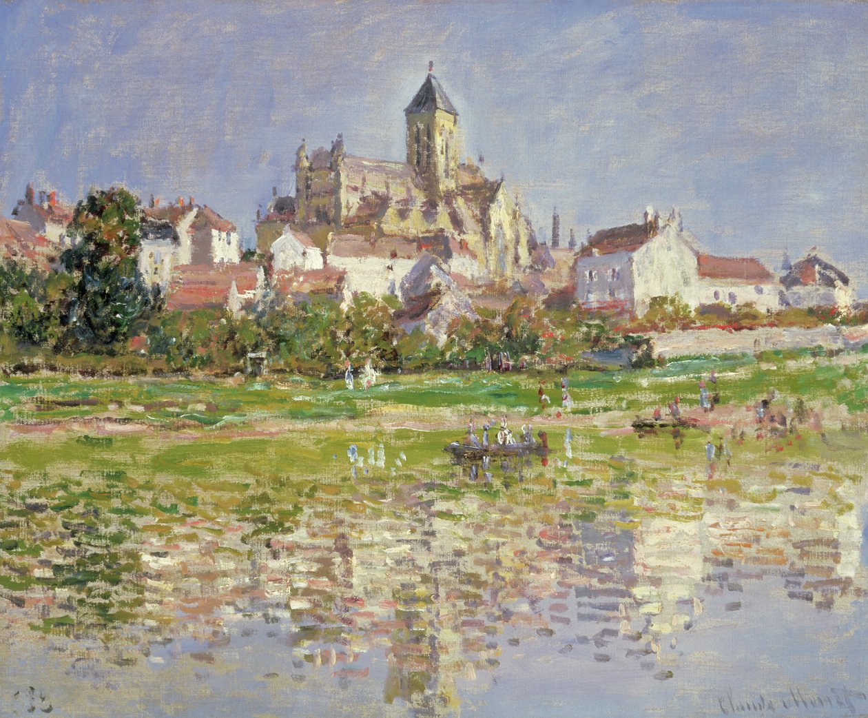 A Igreja em Vetheuil, 1880 de Claude Monet