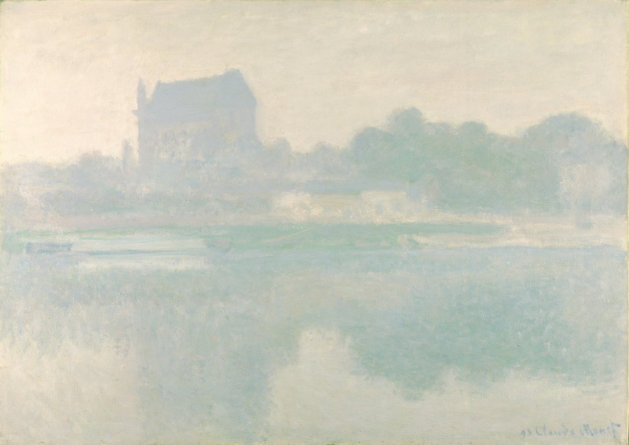 A Igreja de Vernon, Brouillard, 1894 de Claude Monet