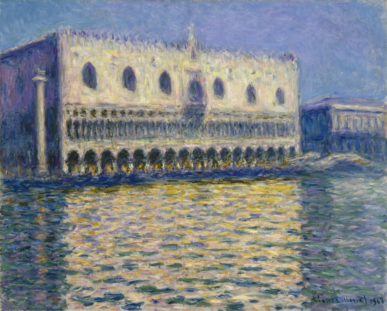 Palácio dos Doges (Palácio Ducal) de Claude Monet