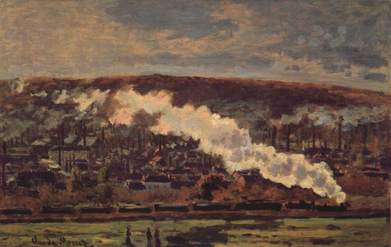 O trem de mercadorias de Claude Monet