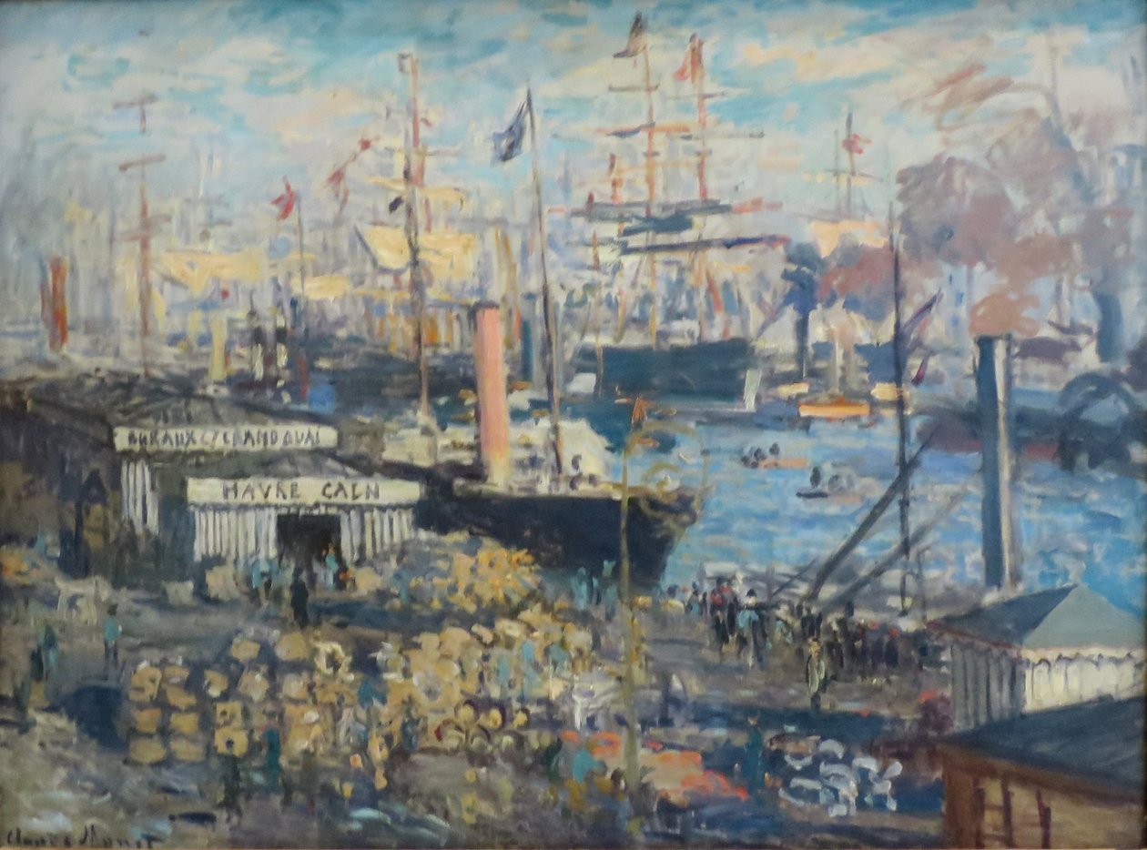 O Grand Quay no Havre de Claude Monet
