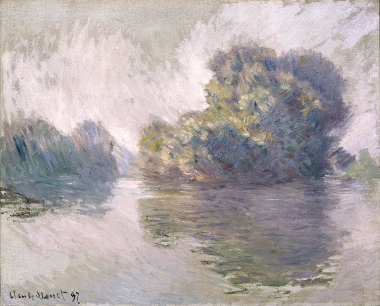 As ilhotas em Port-Villez (as ilhas em Port-Villez) de Claude Monet