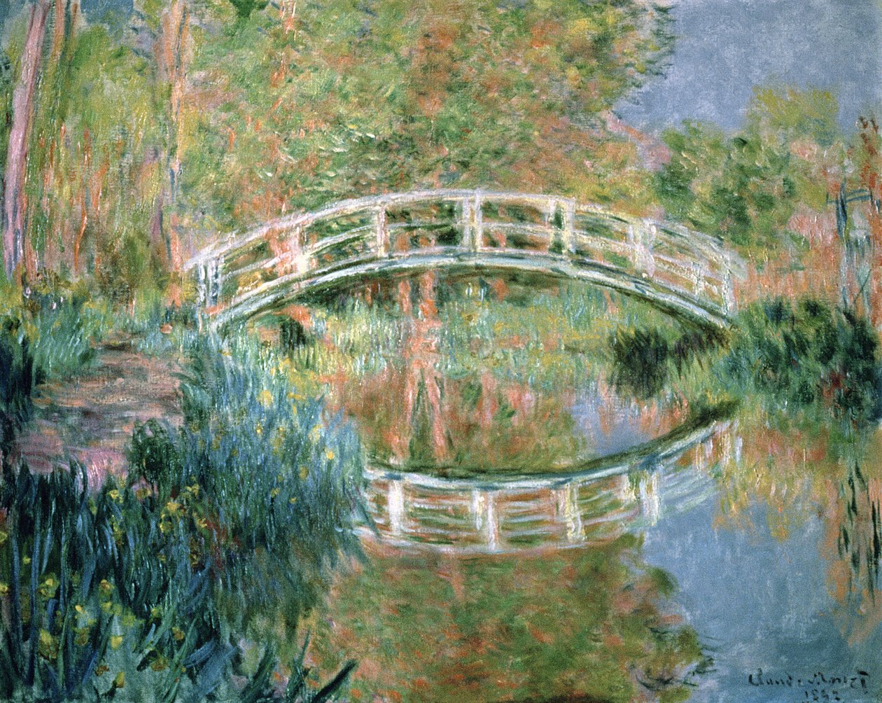 A ponte japonesa, Giverny, 1892 de Claude Monet