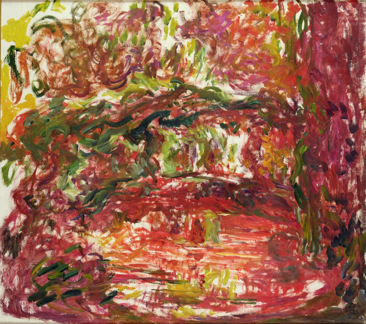 A ponte japonesa em Giverny, 1918-24 (ver detalhe 382335) de Claude Monet