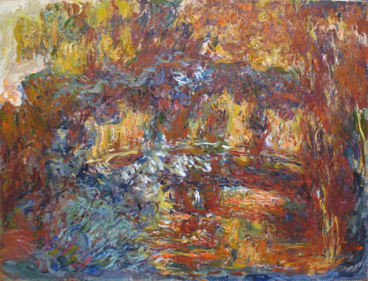 A passarela japonesa - a passarela japonesa de Claude Monet