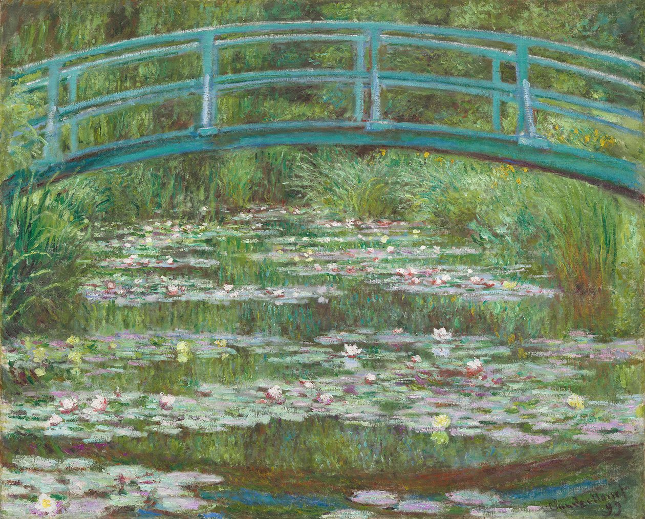 A passarela japonesa, 1899 de Claude Monet