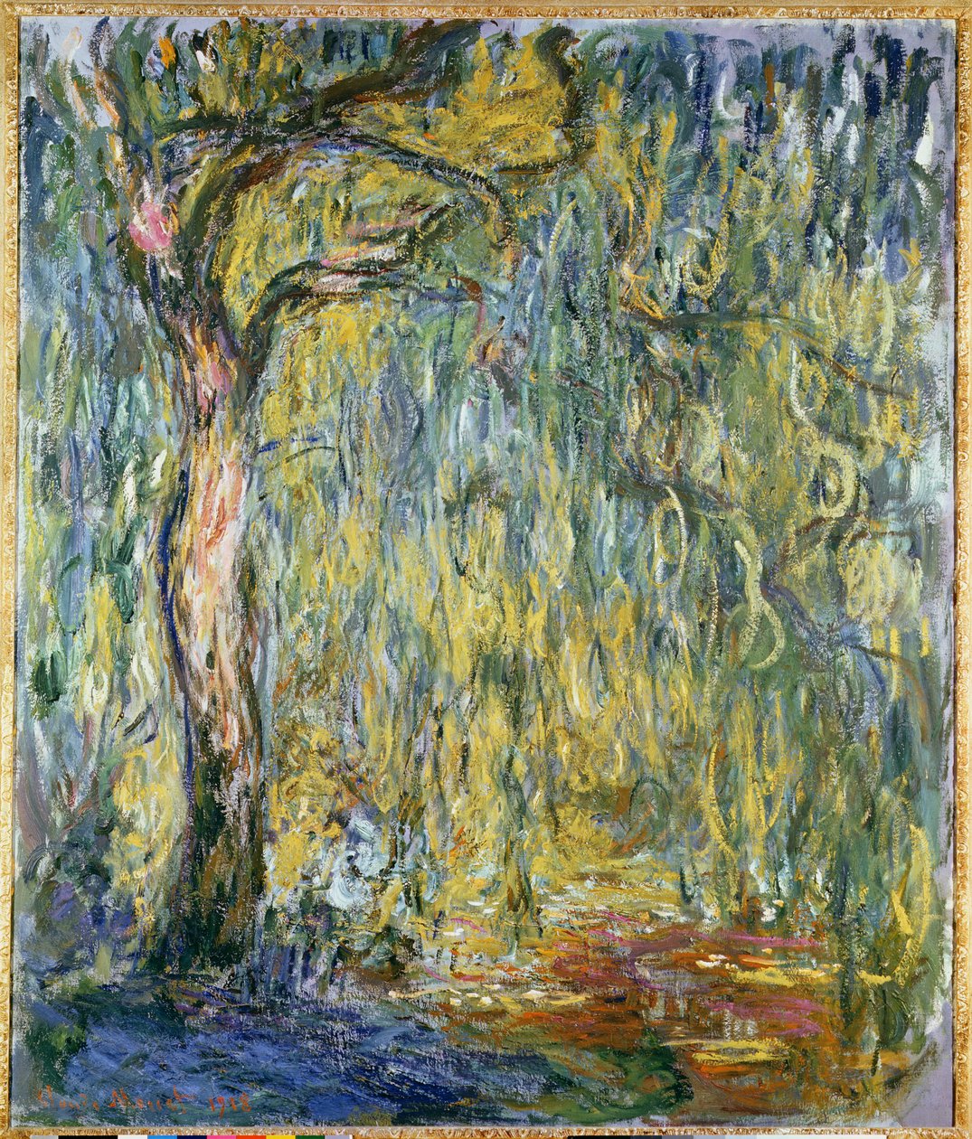 O grande salgueiro em Giverny, 1918 de Claude Monet