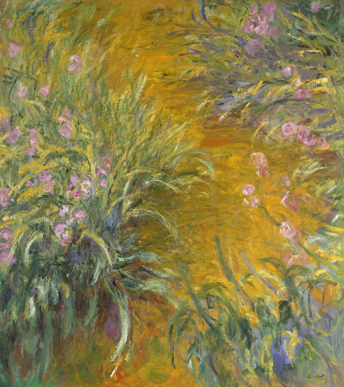 O caminho através das íris, 1914–17 de Claude Monet