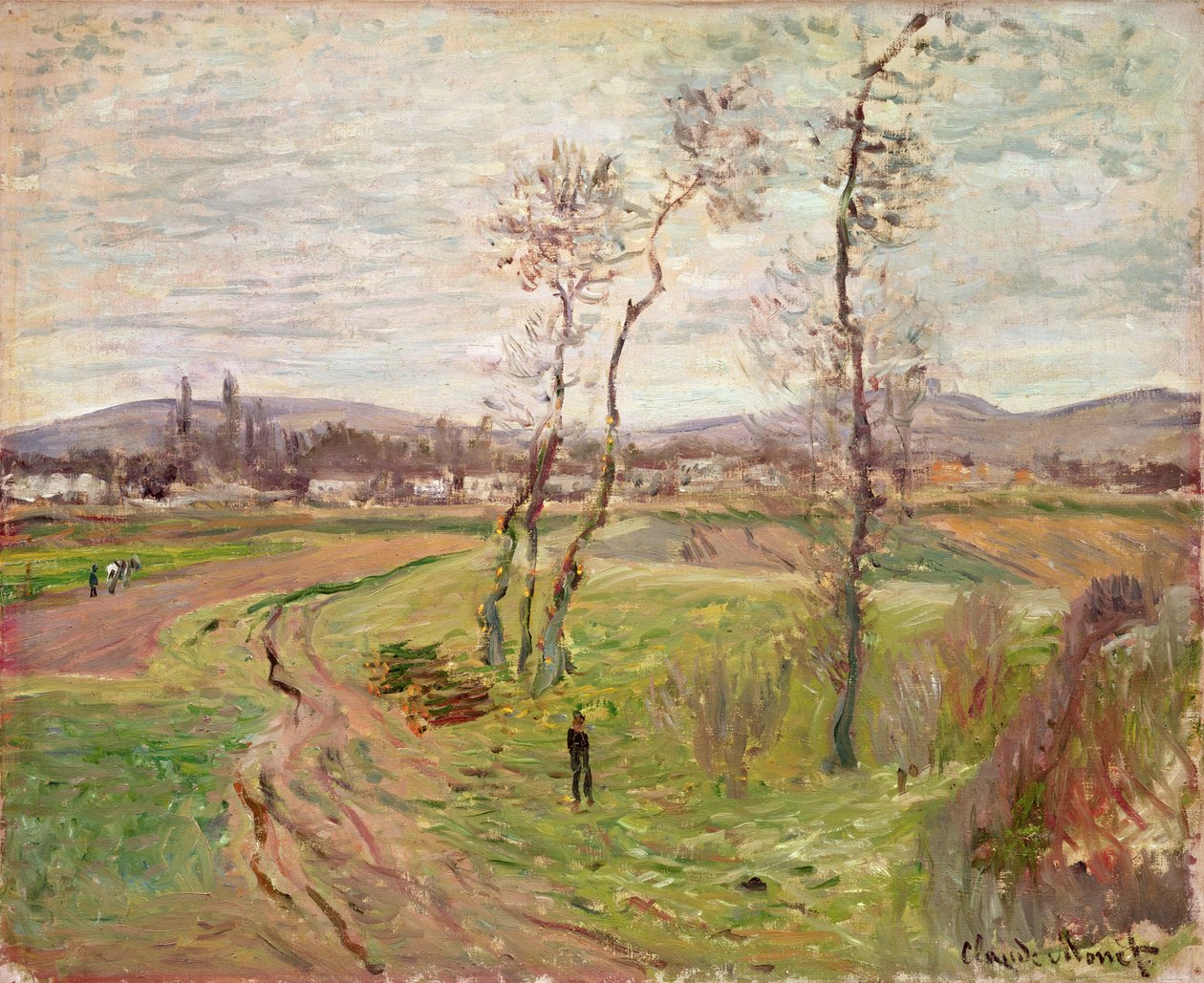 A planície em Gennevilliers, 1877 de Claude Monet