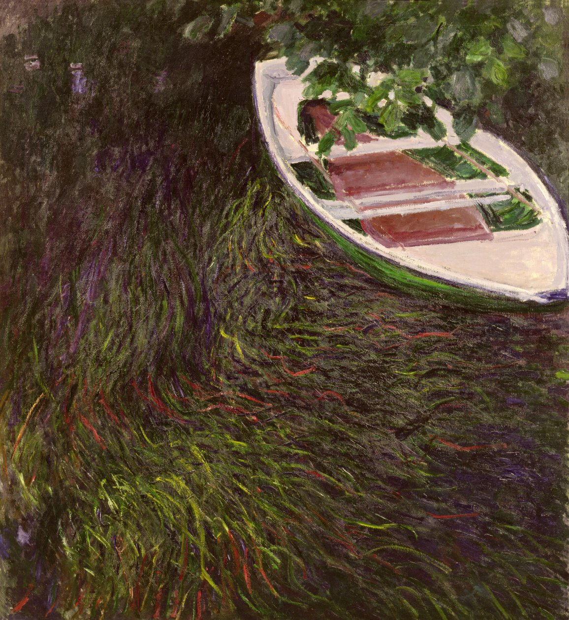 O barco a remo, c.1889-1890 de Claude Monet