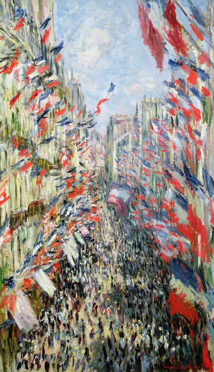 A rua Montorgueil, Paris, celebração de 30 de junho de 1878 de Claude Monet