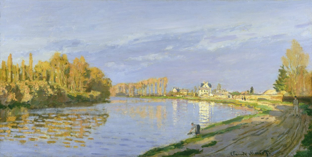 O Sena em Bougival, 1872 de Claude Monet