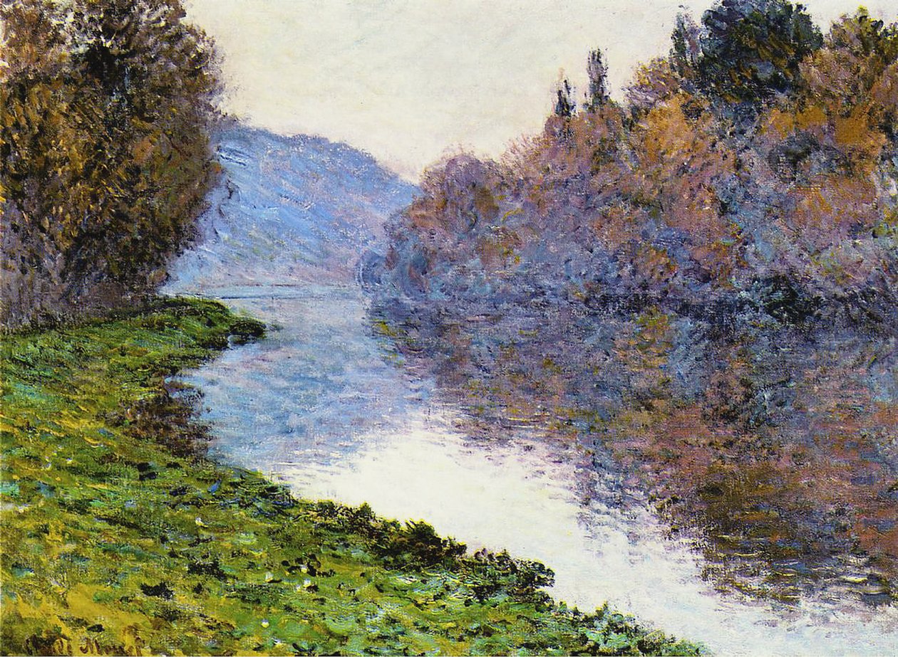 O Sena em Jenfosse, 1884 de Claude Monet