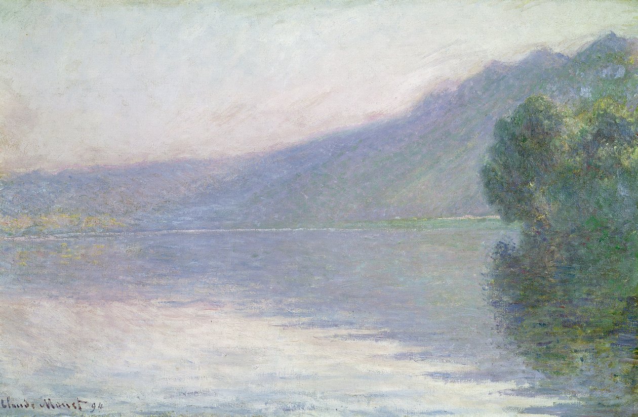 O Sena em Port-Villez, 1894 de Claude Monet