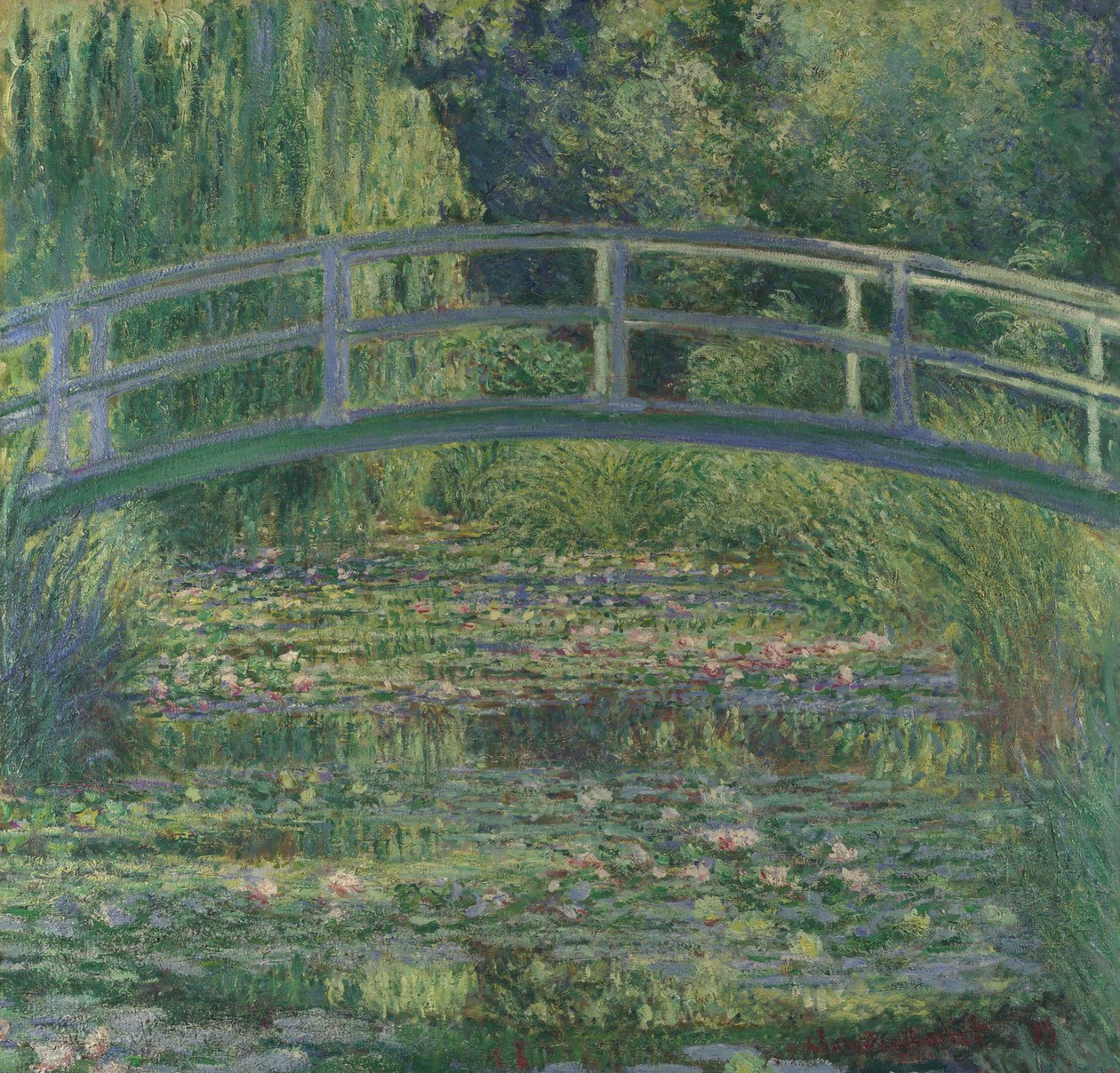 A lagoa de água-lírio de Claude Monet