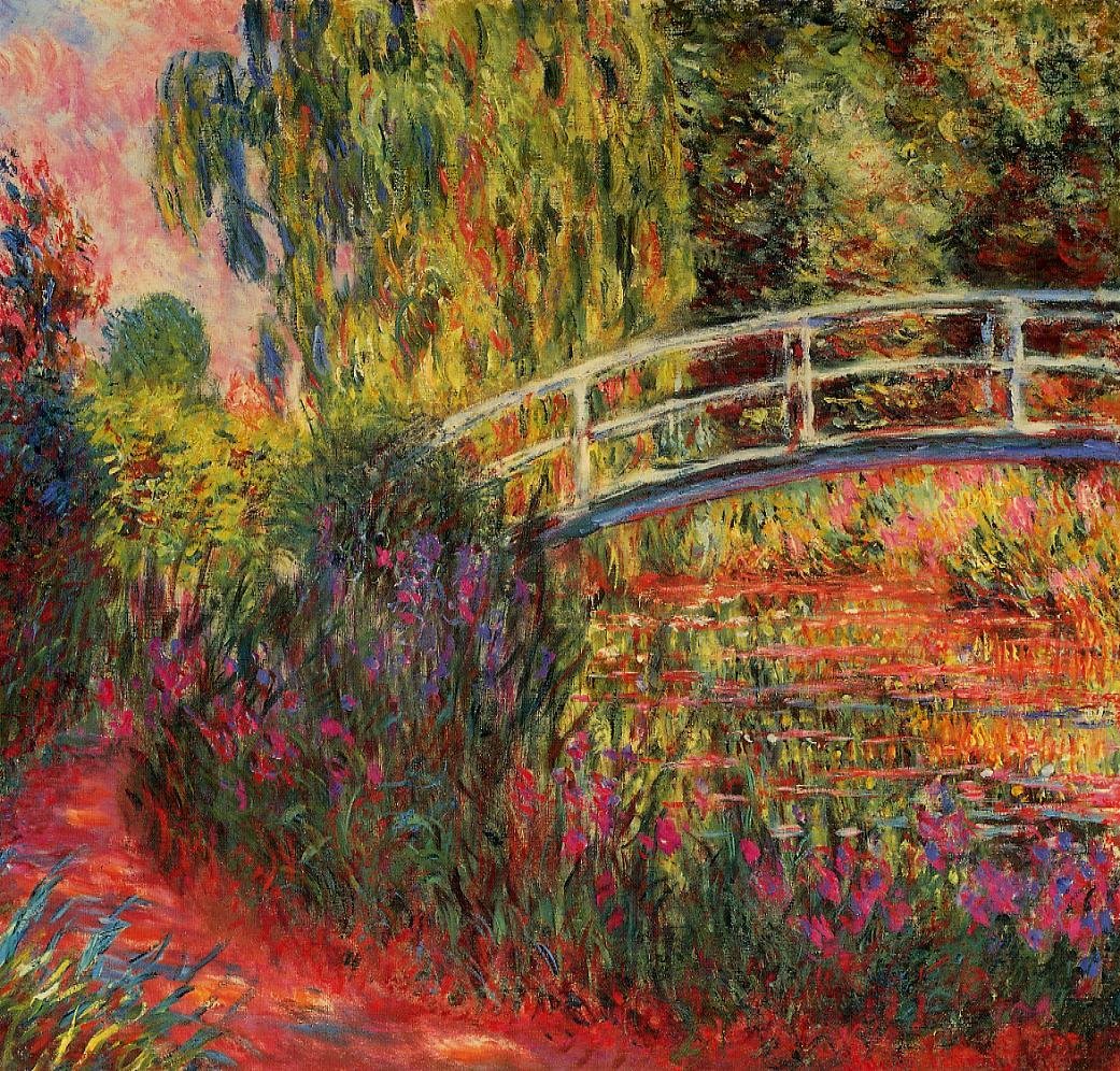 A lagoa de água-lírio de Claude Monet