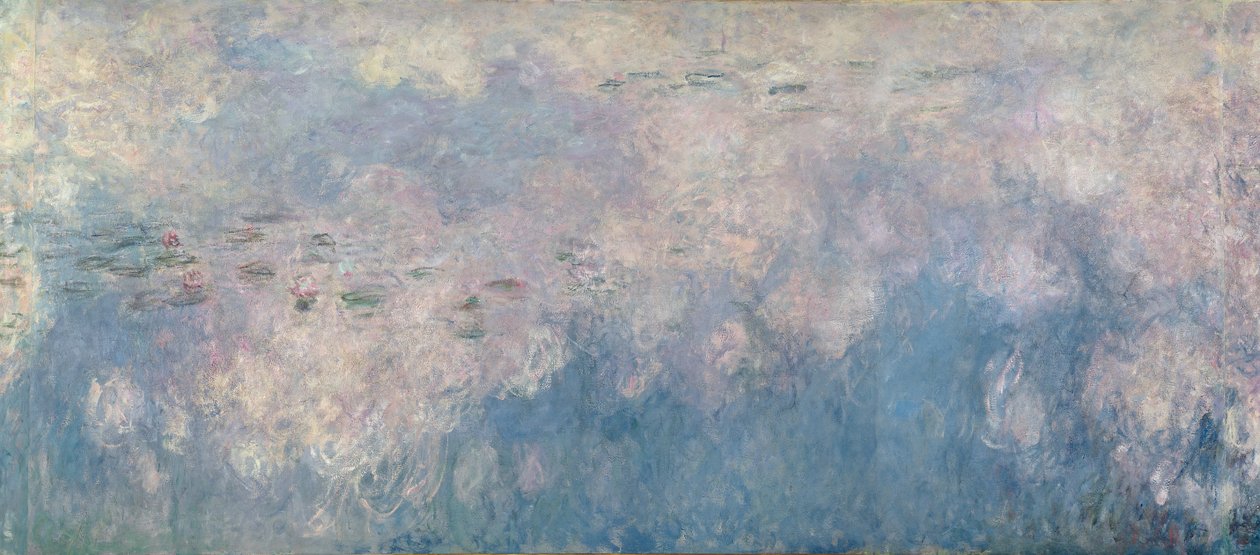 The Waterlilies - The Clouds (seção central) 1915-26 (ver também 64184 e 64186) de Claude Monet