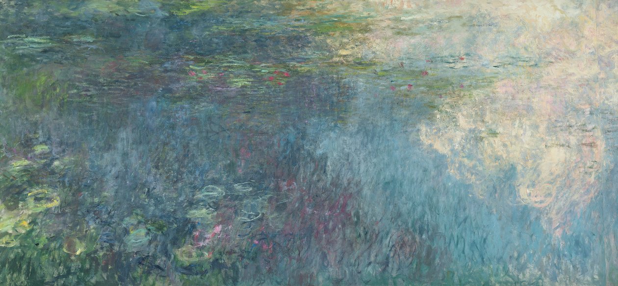 The Waterlilies - The Clouds (lado direito), 1914-18 (ver também 64185 e 64186) de Claude Monet
