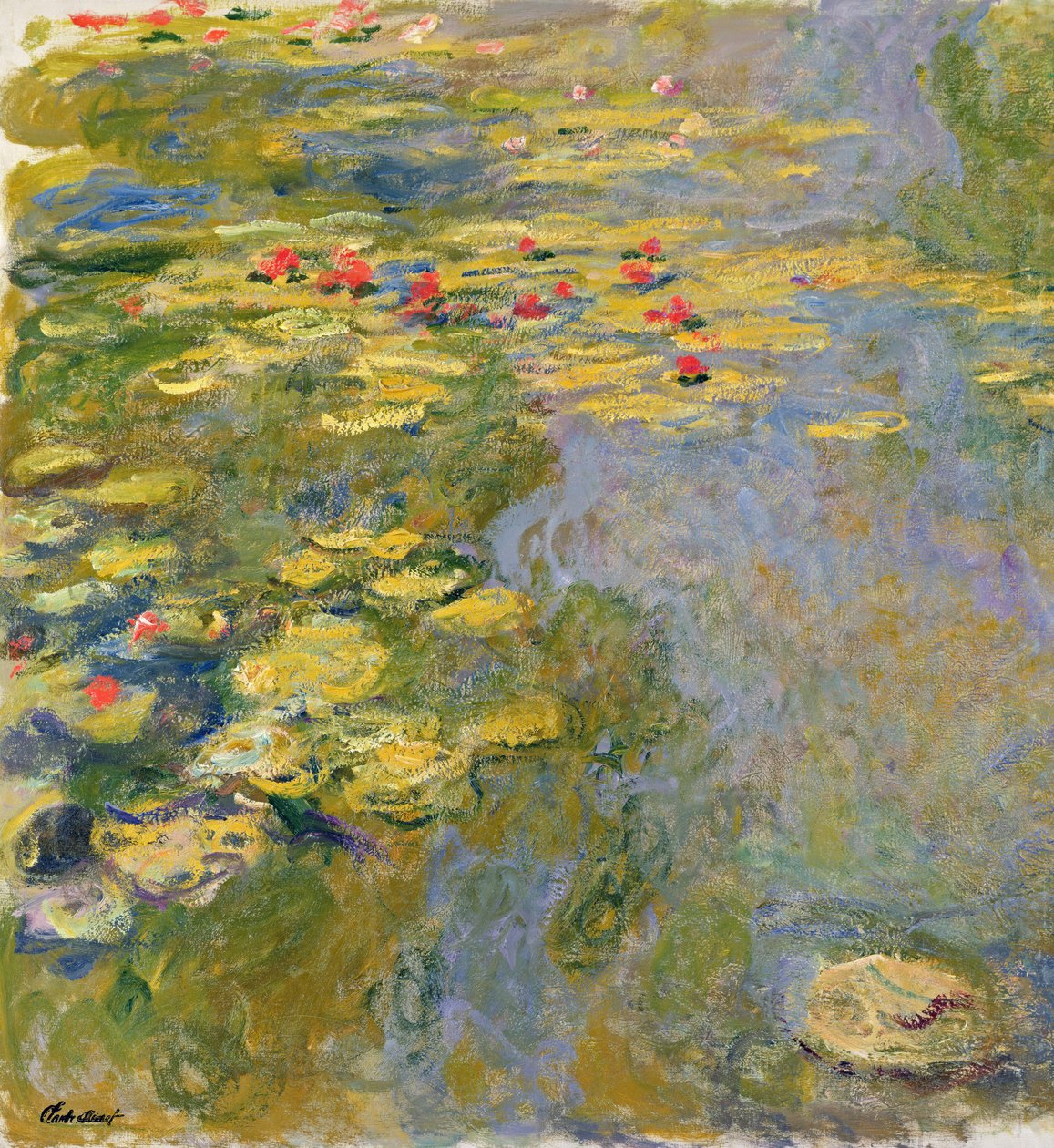 The Waterlily Pond, 1917-19 (ver detalhe 382338) de Claude Monet