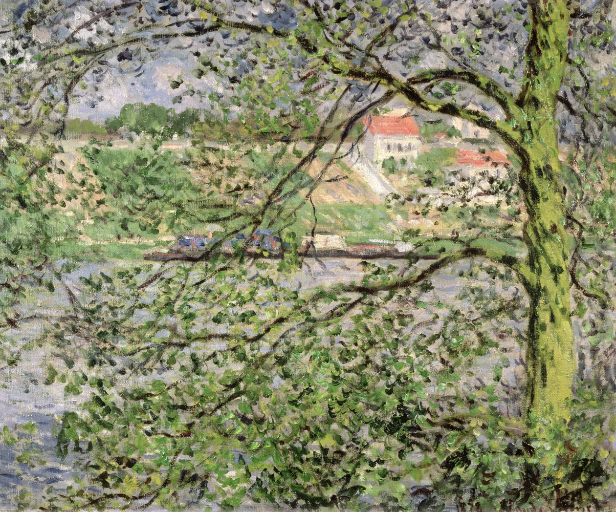 Através das árvores, 1878 de Claude Monet