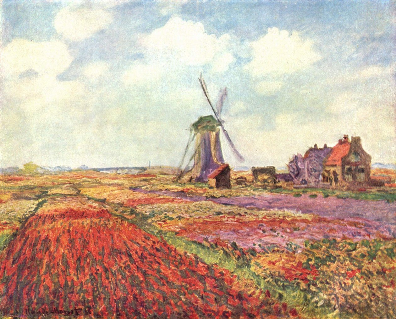 Tulipas da Holanda de Claude Monet