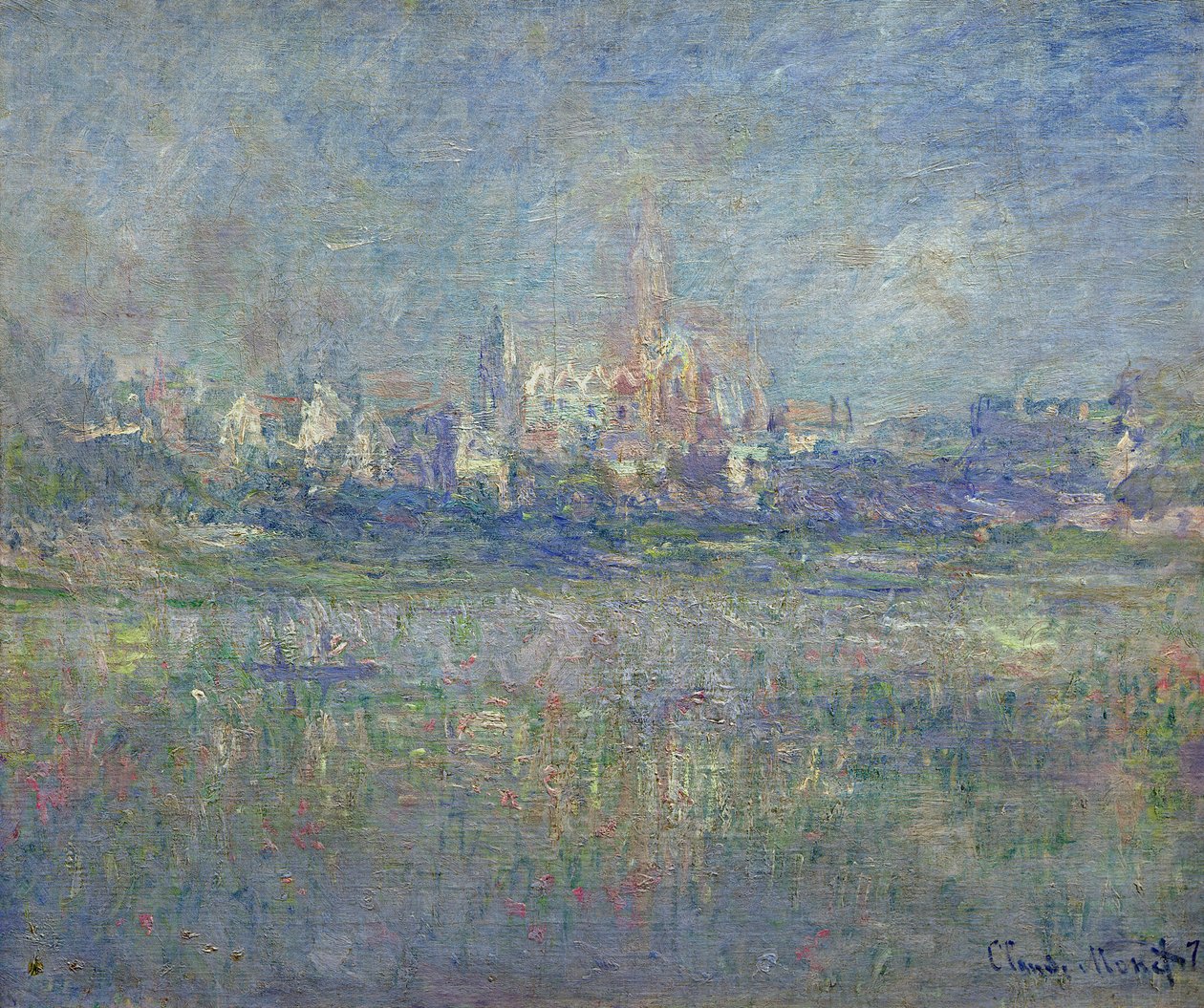 Vetheuil no nevoeiro, 1879 de Claude Monet
