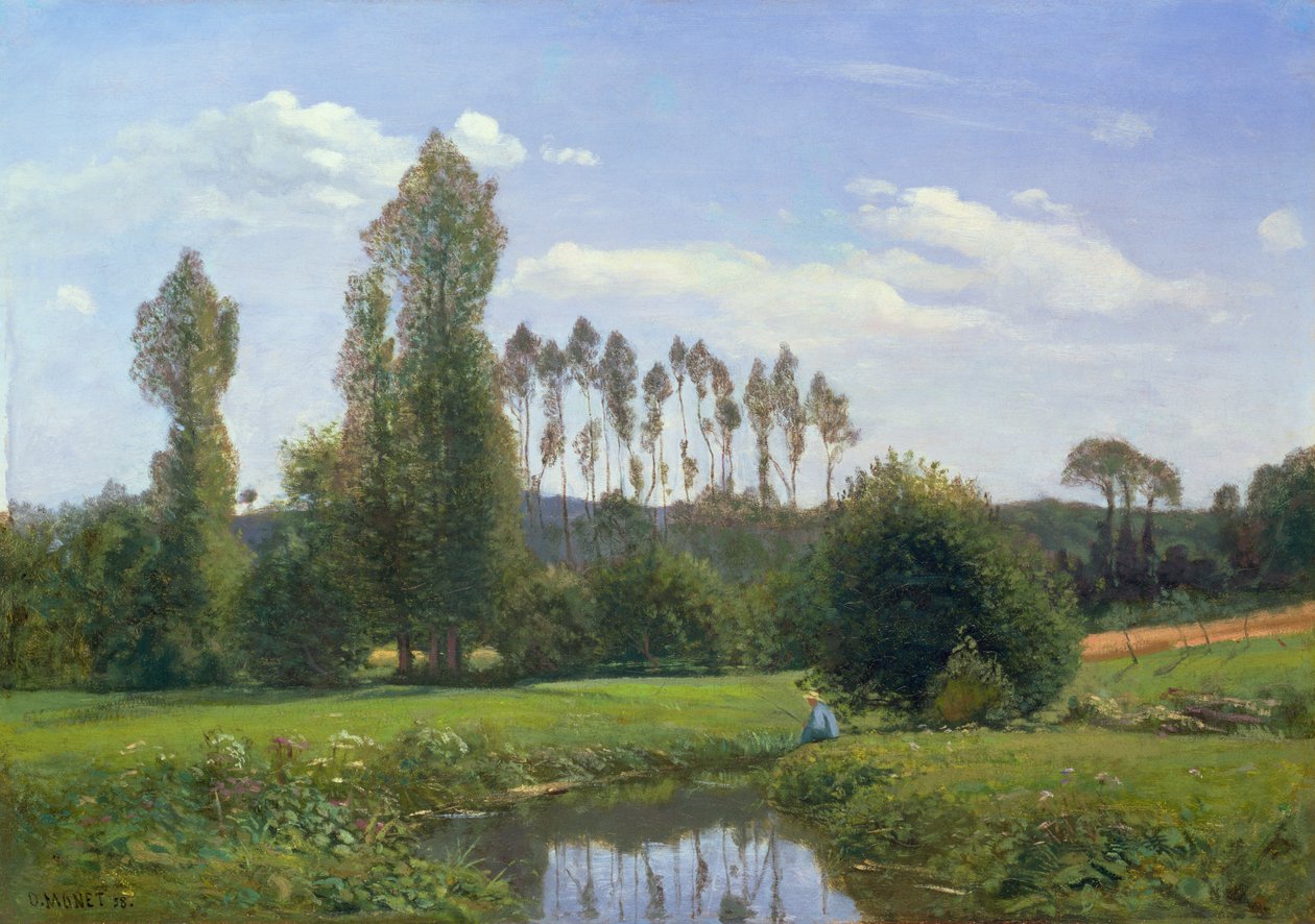Ver em Rouelles, 1858 de Claude Monet