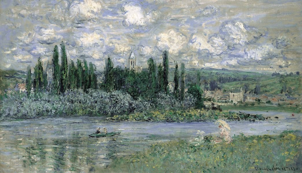 Vista, de, Vetheuil, sur, Seine de Claude Monet