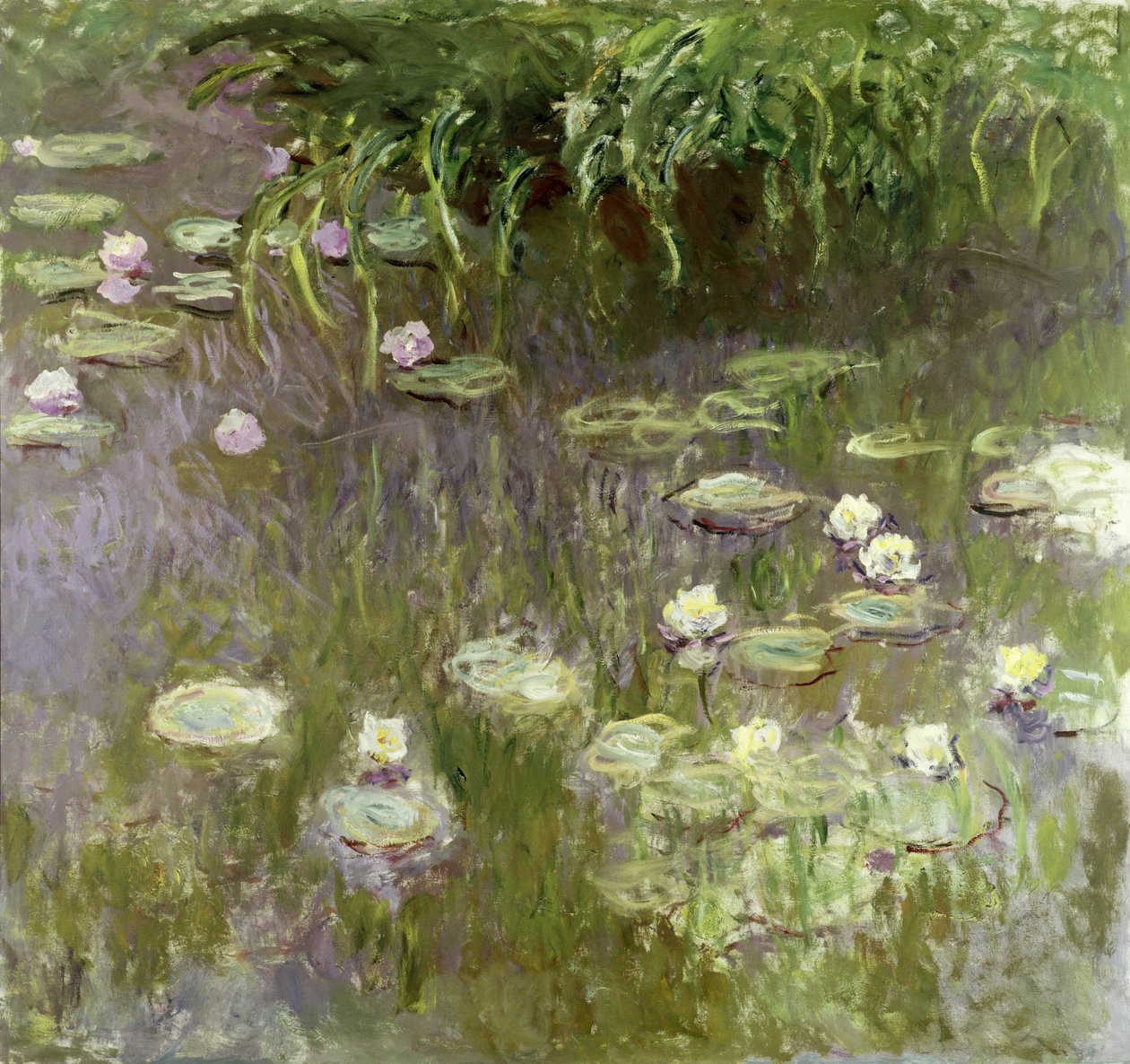 Nenúfares no meio-dia de 1918 de Claude Monet