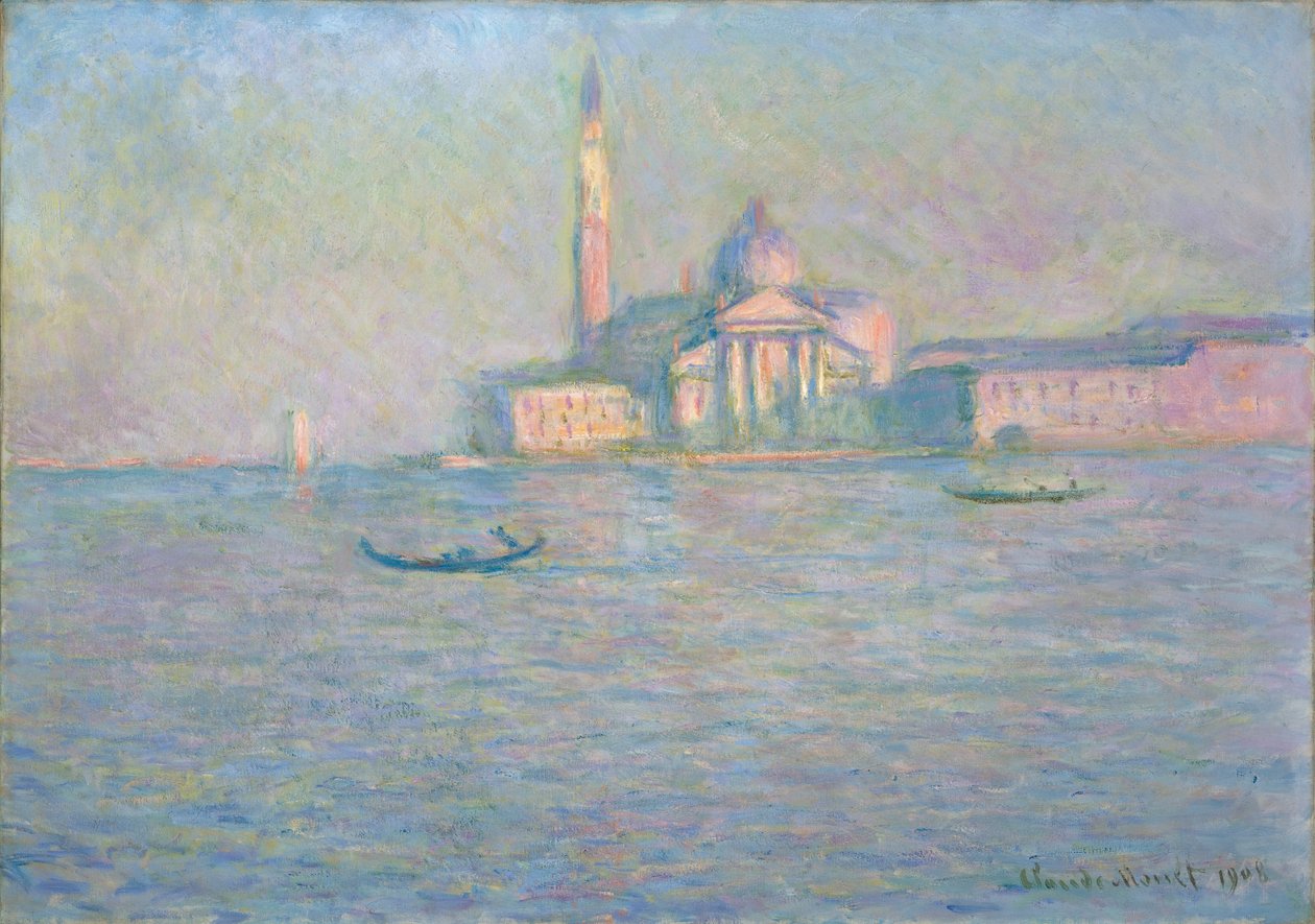 A, igreja, de, san giorgio maggiore, veneza de Claude Monet