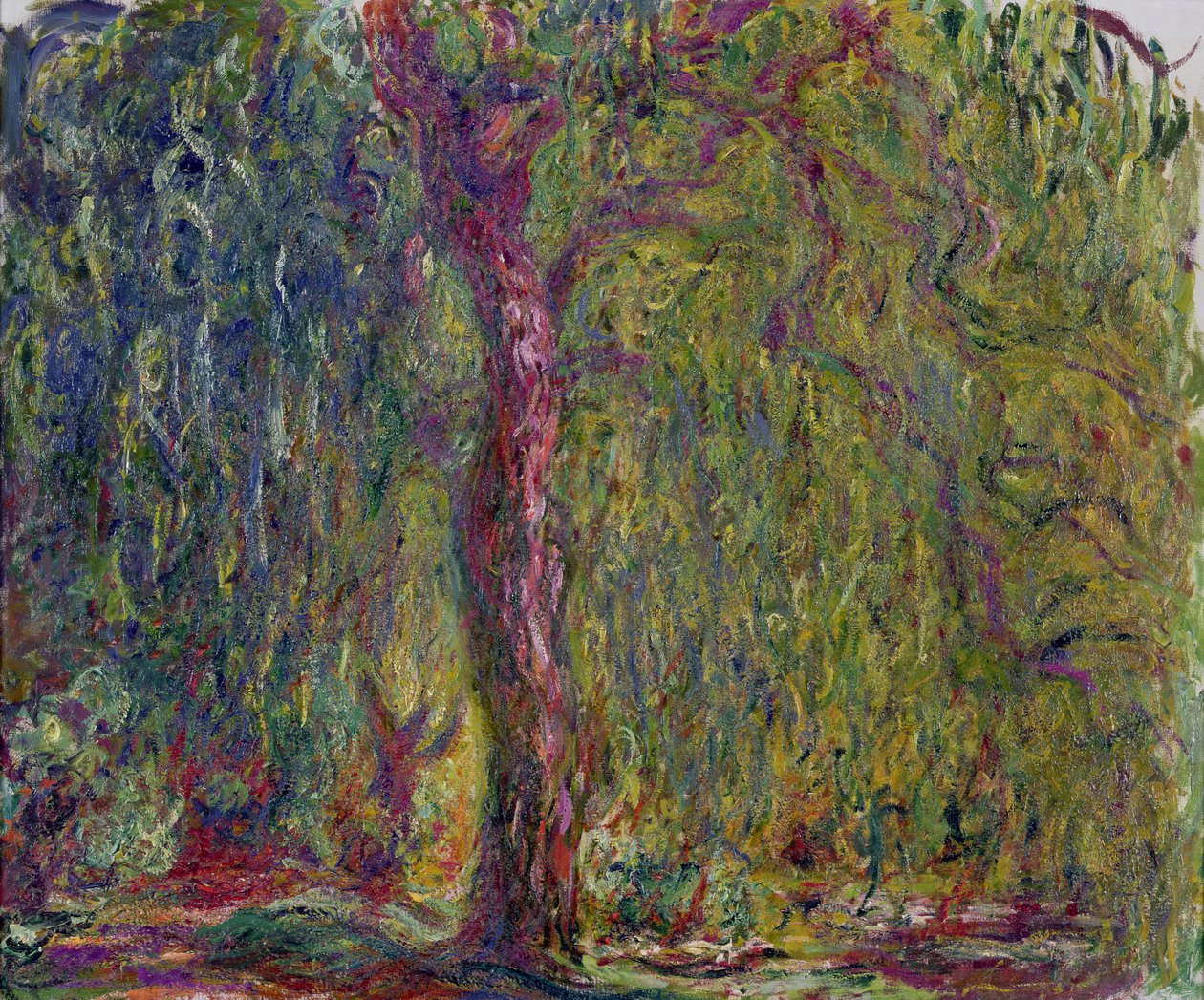 Salgueiro-chorão, 1918-19 de Claude Monet