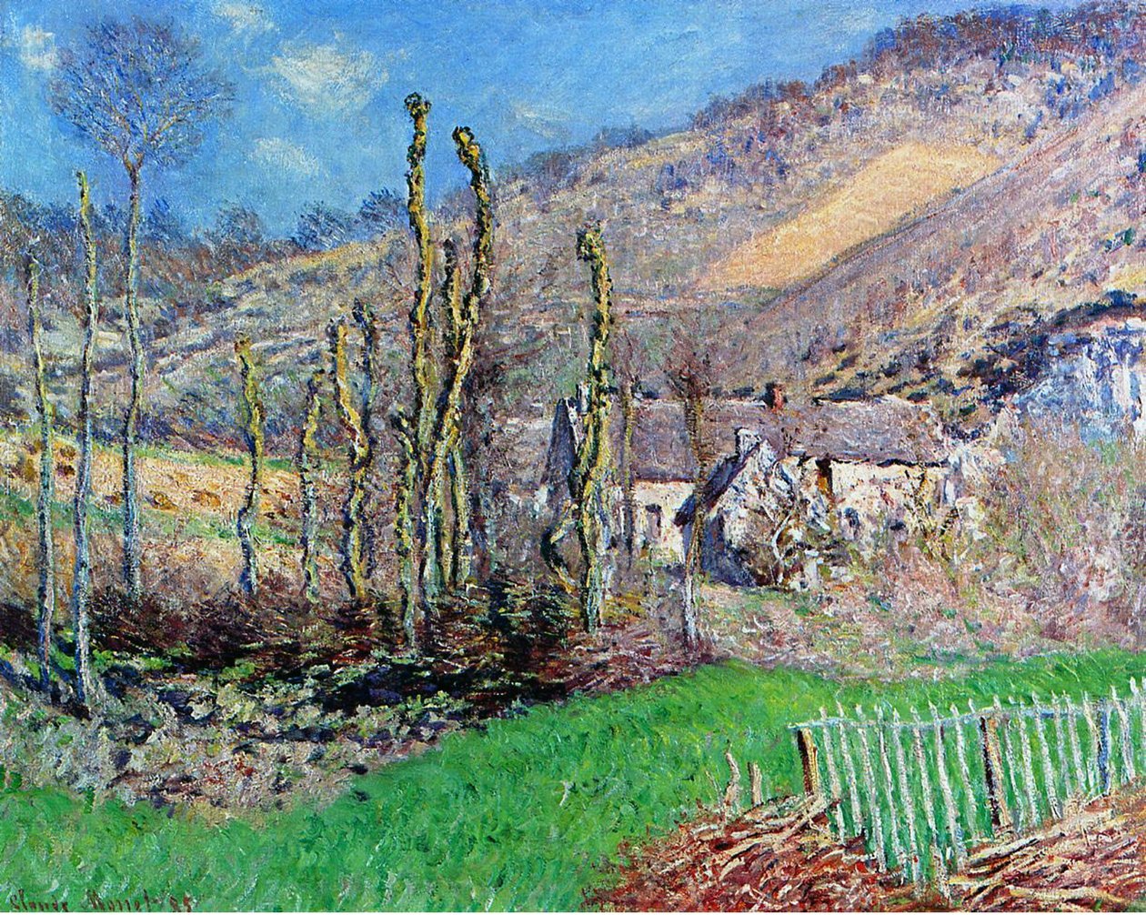 Inverno no Val de Falaise, Normandia, 1885 de Claude Monet